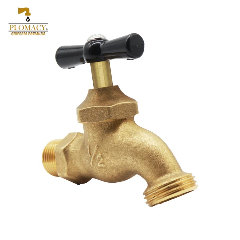 Llave Jardin Premium 1/2&quot; 100% Laton  Plomacy  (LLJG)