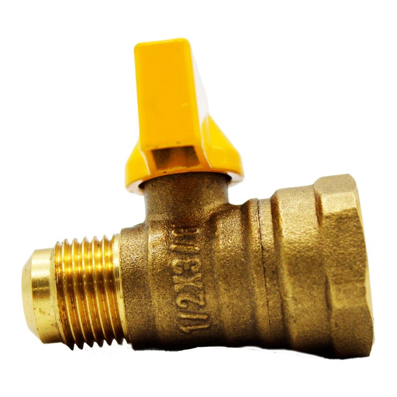 Valvula Para Gas MARIPOSA 3/8&quot; x 1/2&quot; Plomacy (VCG10)