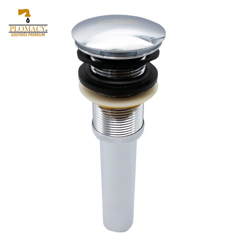 Contra Lavabo Tipo Push sin Rebosadero Negro Mate Plomacy (CLPN)