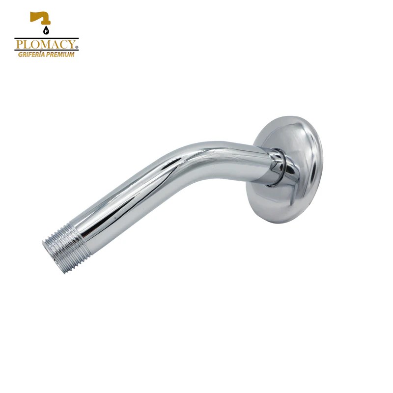 Brazo Para Regadera Metalico 45° X 1/2" x 15cm. Plomacy (BRF45)