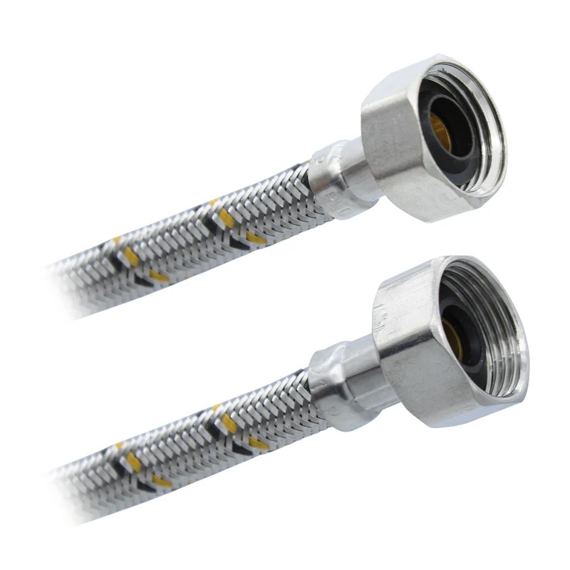 Conector Flexible Para Sanitario 7/8&quot;FIP x 1/2&quot;FIP x 35cm. Aluminio Plomacy (CFS35)