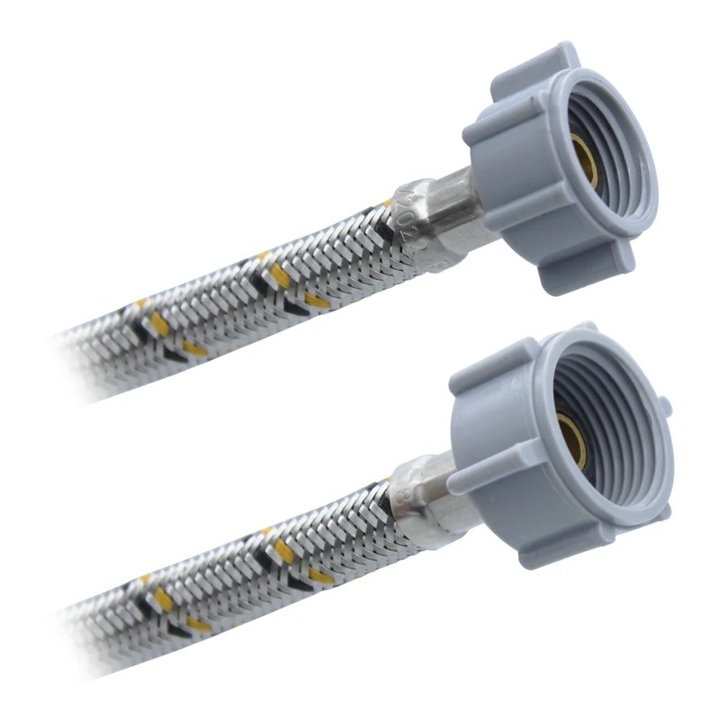 Conector Flexible Para Sanitario 7/8&quot; AM X 1/2&quot; AM X 35cm. Acero Inox. Plomacy (CSA35)