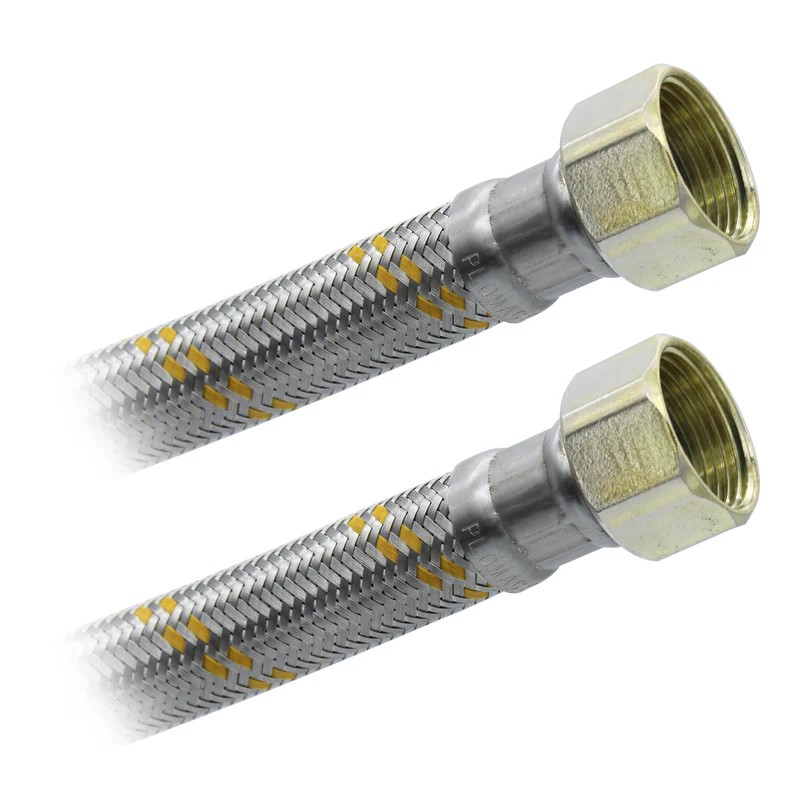 Conector Flexible Para Boiler 3/4" X 3/4" X 60cm. Acero Inox. Plomacy (CBI19)