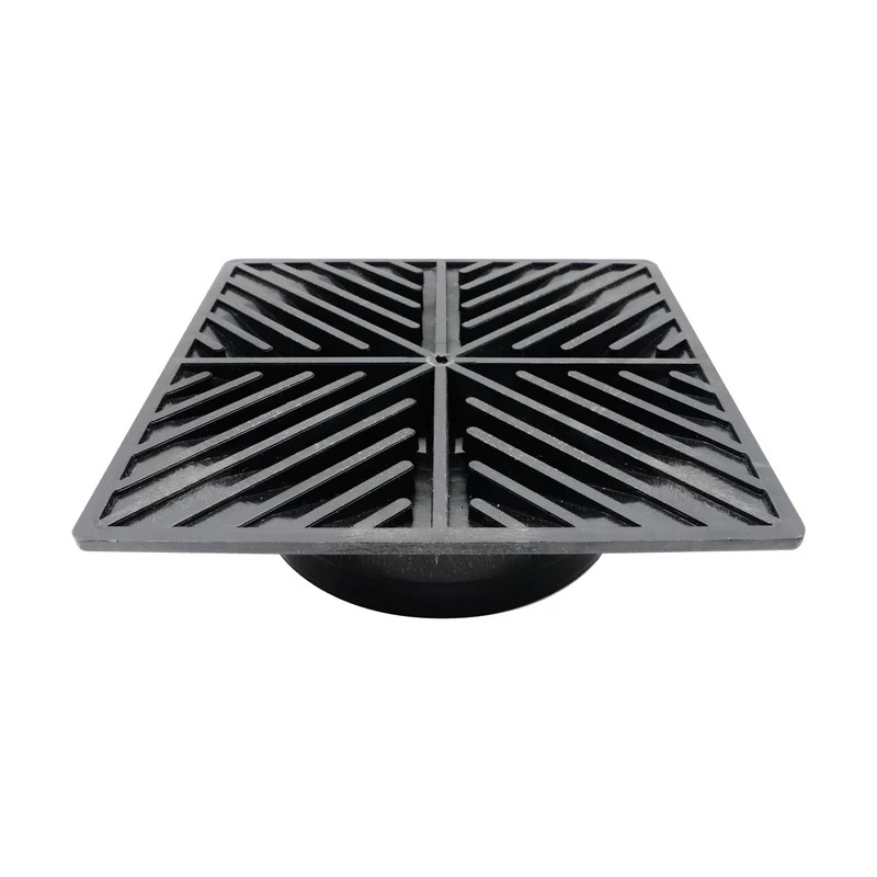 Coladera Cuadrada Negra #4 (9682)