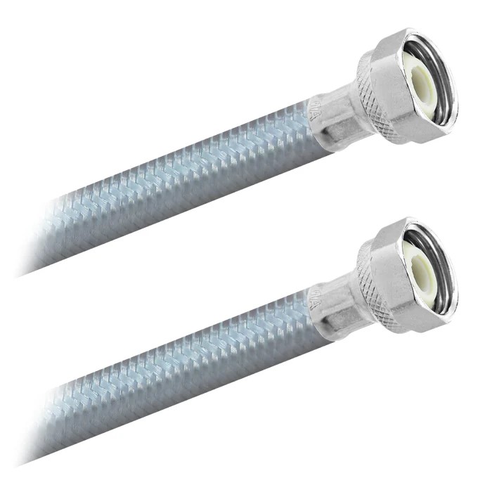 FamaFlex Poliacero Para Agua Potable 1/2" FIP x 1/2" FIP x 40cm.-16"  (3901)