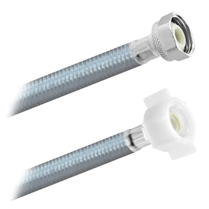 FamaFlex Poliacero Para Agua Potable 1/2" FIP x 1/2" AM x 40cm.-16"  (3911)