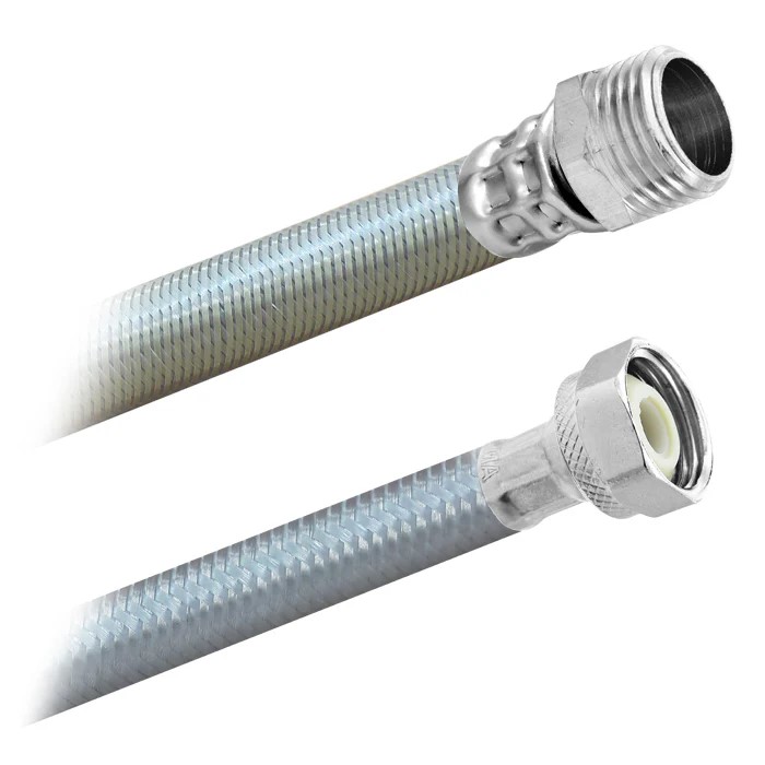 FamaFlex Poliacero Para Boiler Macho 1/2" FIP x 3/4" M x 120cm.-48" (3986)
