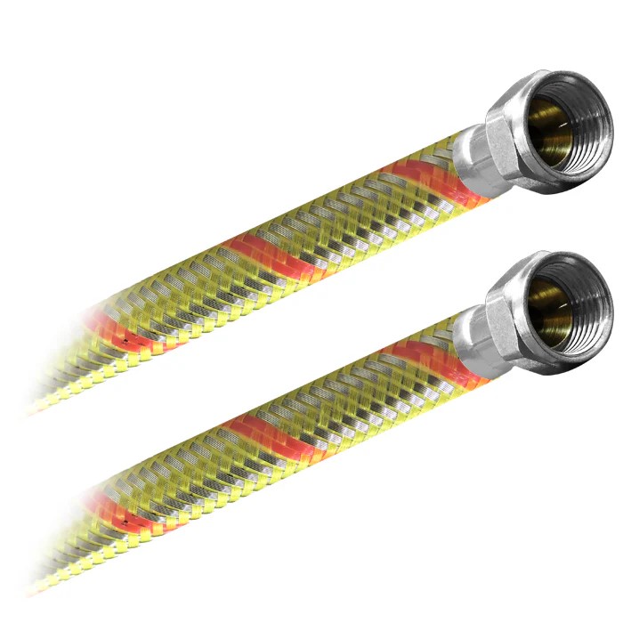 FamaFlex Poliacero Para Gas 3/8" x 3/8" x 400cm.-160" (3975)