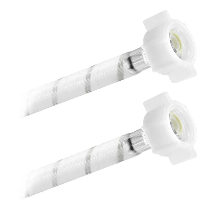 FamaFlex Poli-Acetal Para Agua Potable 1/2&quot; AM x 1/2&quot; AM x 40cm.-16&quot;  (3921)