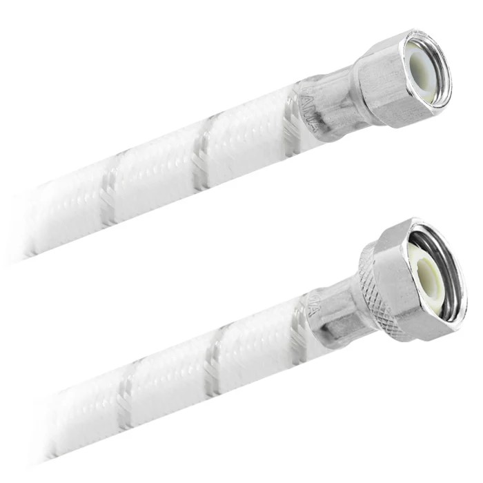 FamaFlex Poli-Acetal Para Agua Potable 3/8" COMP. x 1/2" FIP x 55cm.-22"  (3915)