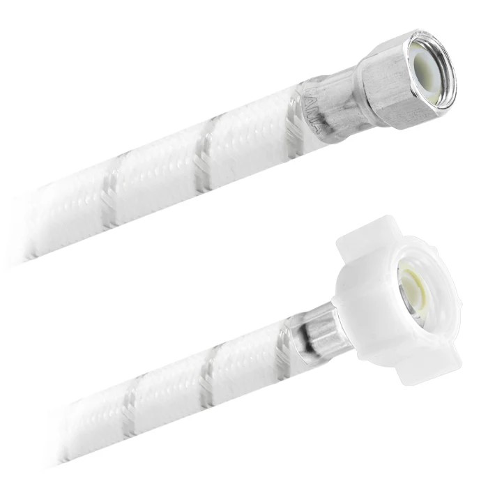 FamaFlex Poli-Acetal Para Agua Potable 3/8" COMP. x 1/2" AM x 50cm.-20"  (3817)