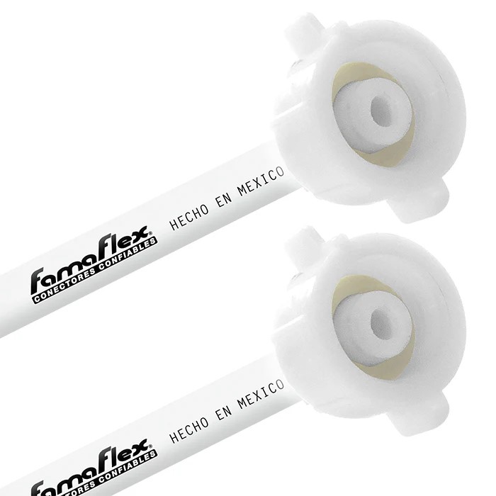 FamaFlex PoliMax Para Agua Potable 1/2&quot; AM x 1/2&quot; AM x 45cm.-18&quot; Con Niple (2031)
