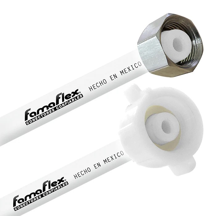 FamaFlex PoliMax Para Agua Potable 3/8&quot; COMP. x 1/2&quot; AM x 65cm.-26&quot;  (2035)