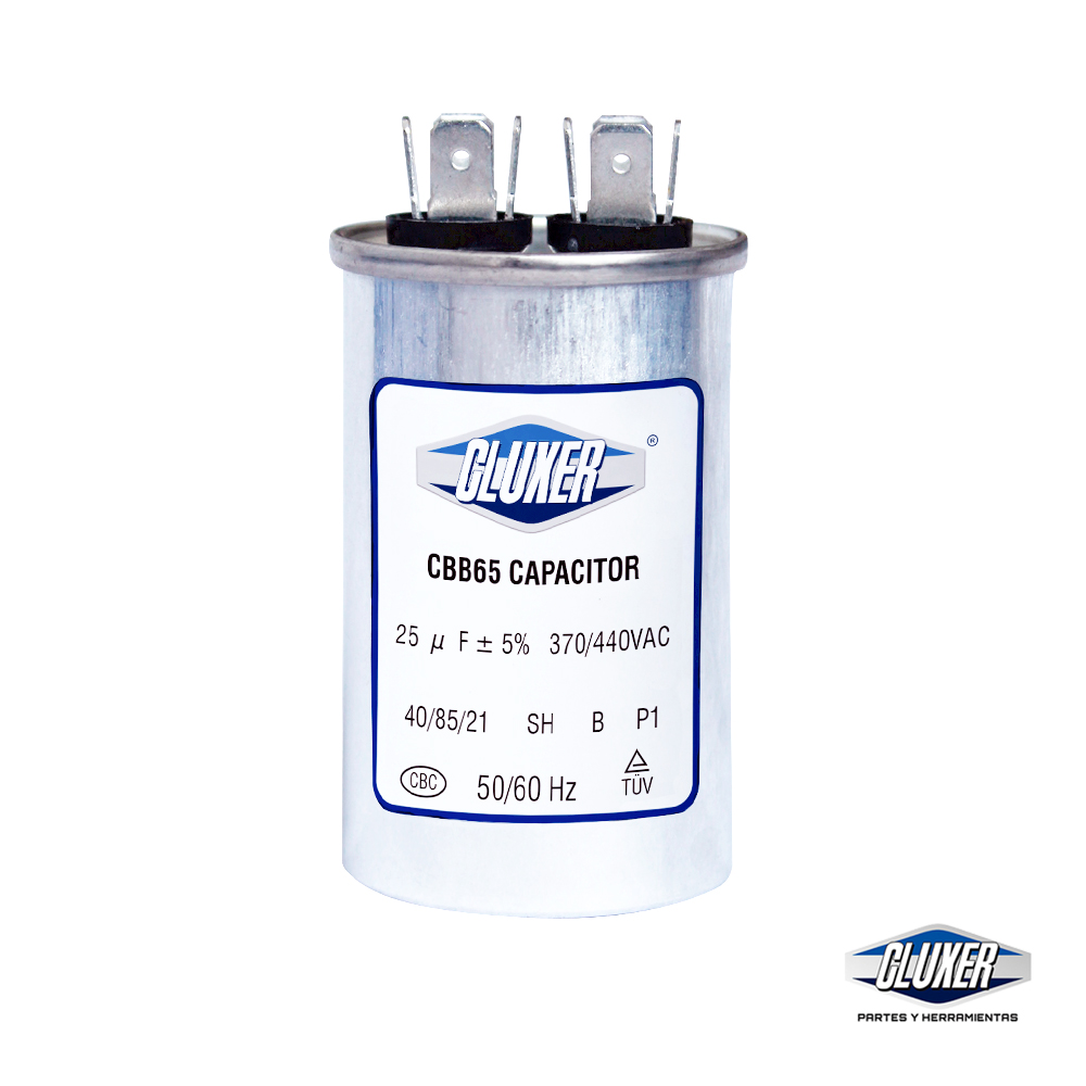 1 Capacitor De Trabajo 25mf Dual-440vac-370vac +-5% 50/60hz