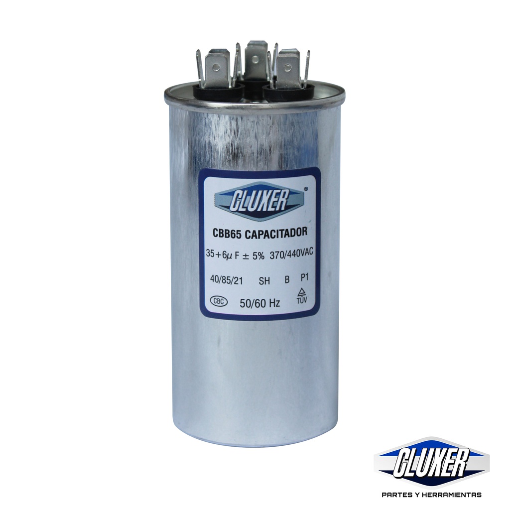 1 Capacitor De Trabajo 35/6mf, Dual 440-370vac +-5%, 50/60hz **PIEZA**