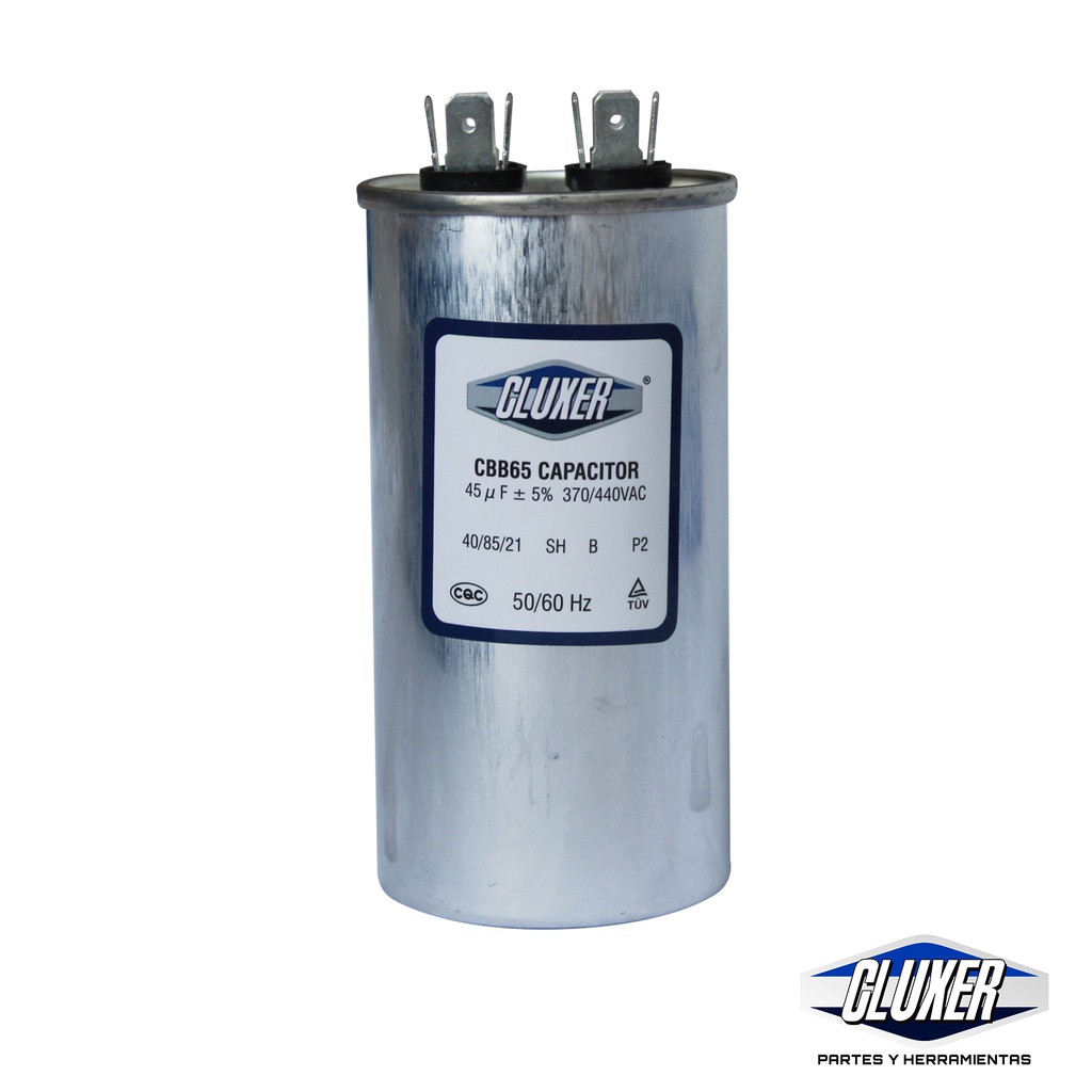 1 Capacitor De Trabajo 45 Mf Dual 440-370vac +-5%, 50/60hz