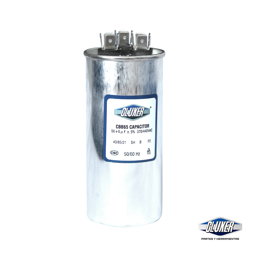 1 Capacitor De Trabajo 50/6mf, Dual 440-370vac +-5%, 50/60hz