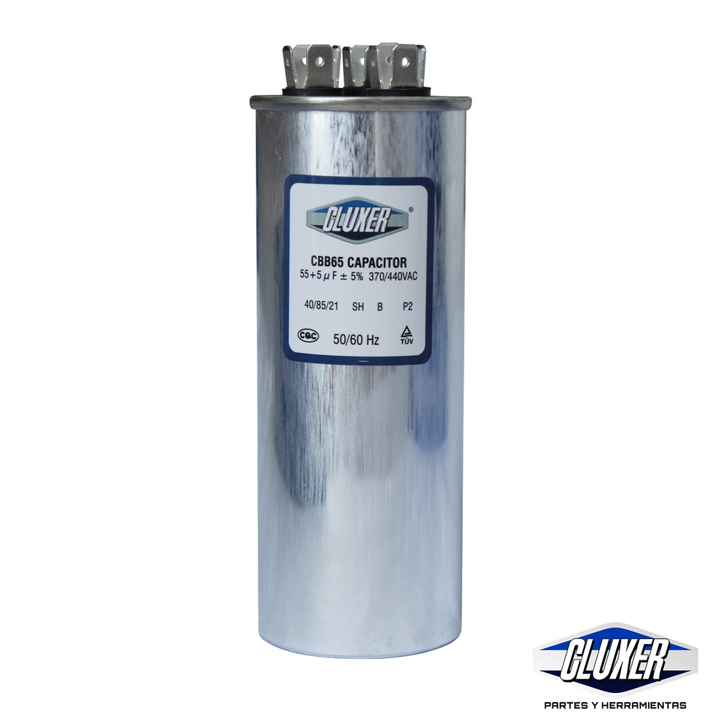1 Capacitor De Trabajo 55/5mf, Dual 440-370vac +-5%, 50/60hz