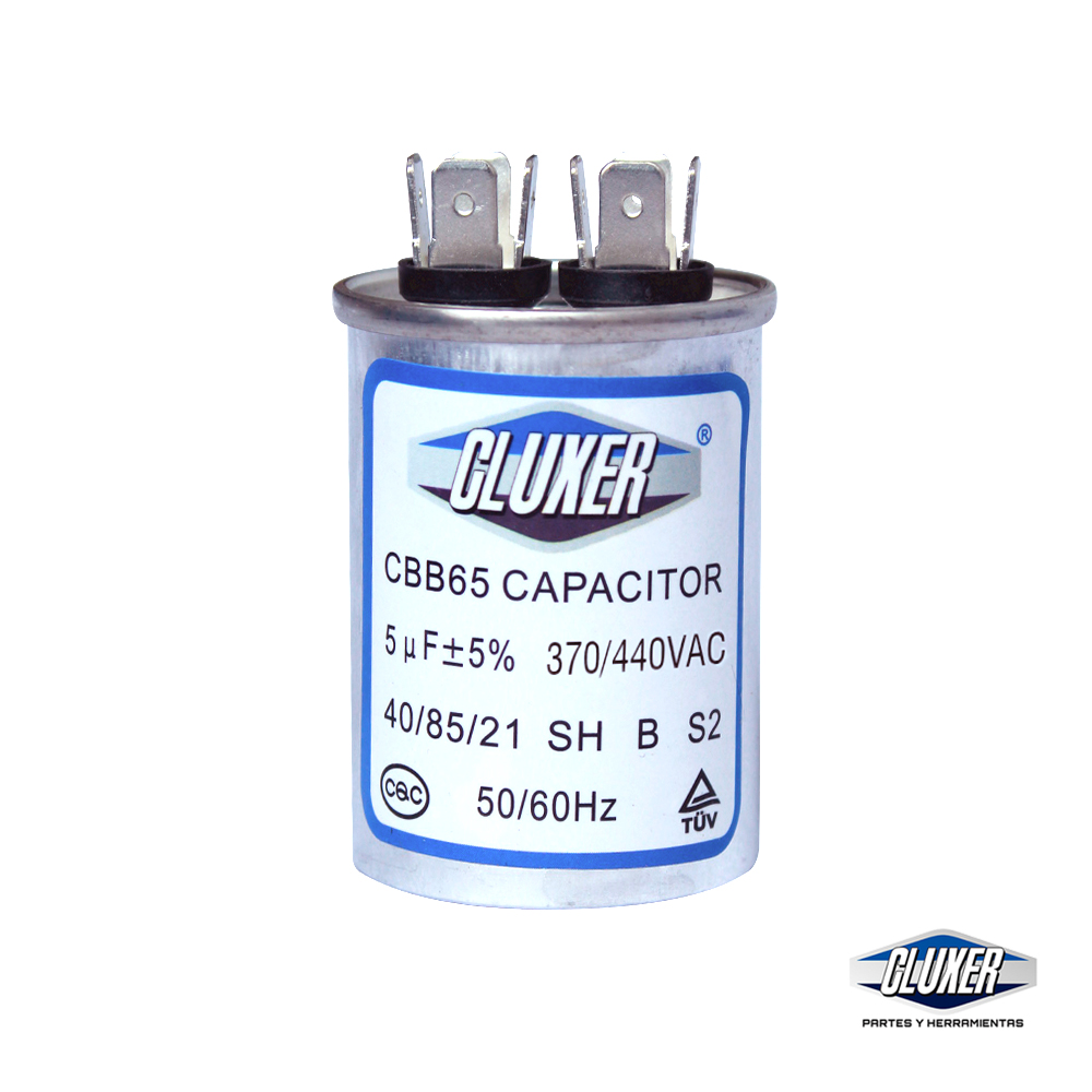 1 Capacitor De Trabajo 5mf, Dual 440-370vac, +-5%, 50/60hz