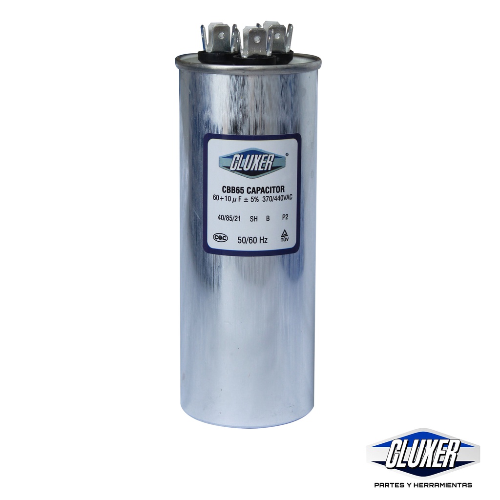 1 Capacitor De Ventilador 1.2mf Dual 440-370vac +-5% 50/60hz