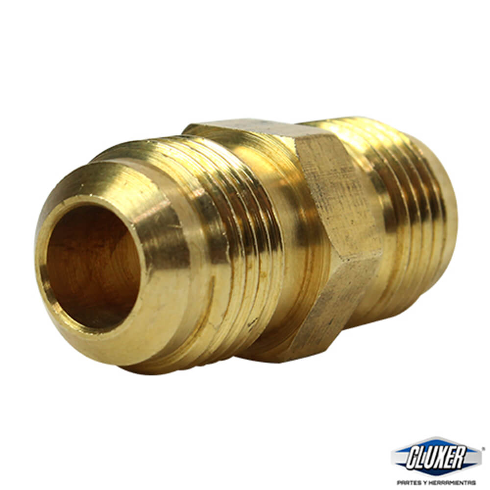 1 Niple Union Flare De Bronce 1/2 X 1/2 Pulgadas, Cluxer