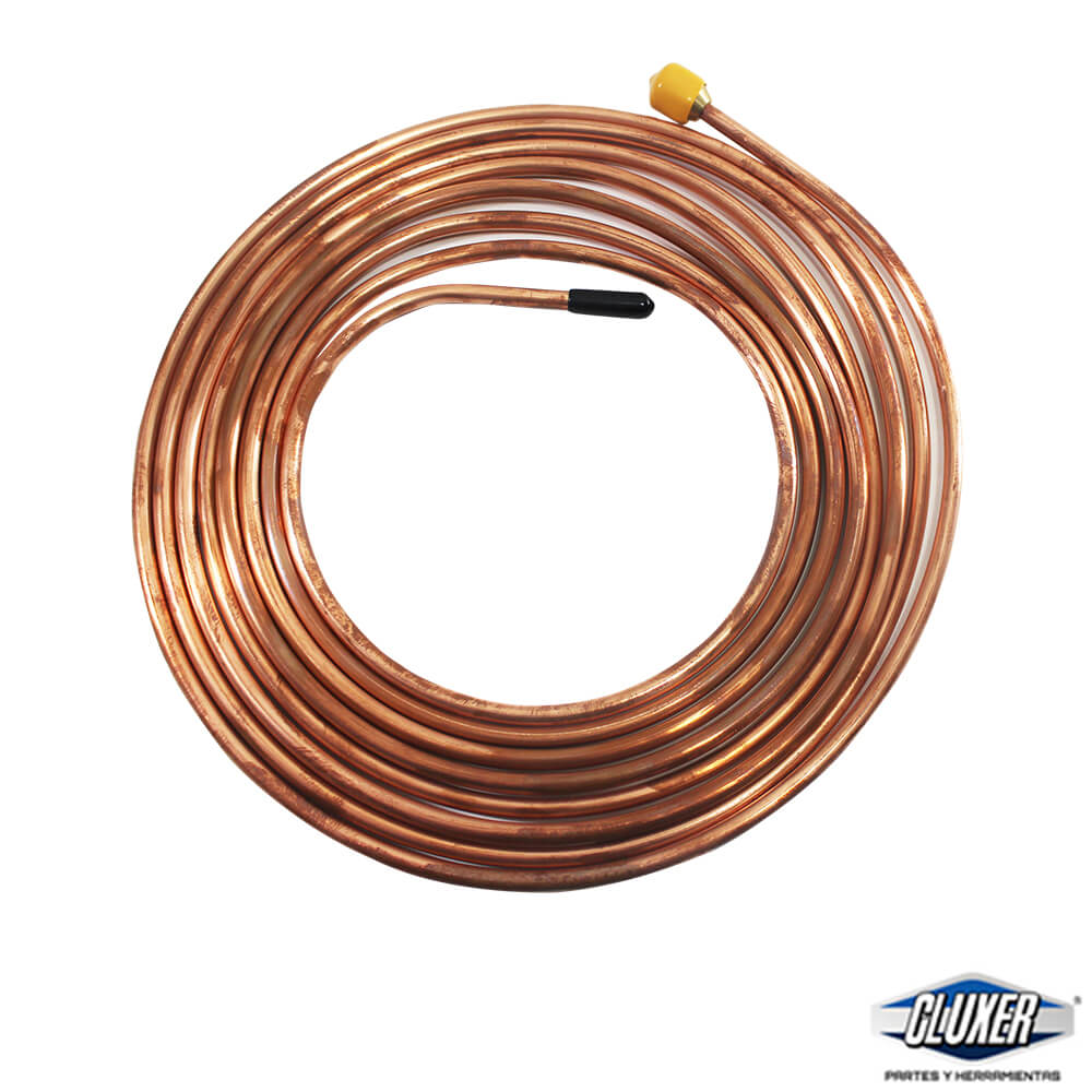 1 Tubo Cobre Flexible 1/4 5mts Cluxer