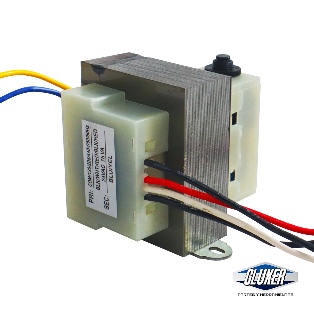 1 Transformador Cluxer 120/208/440 A 24v, 75vac