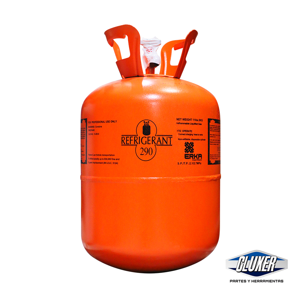 Gas Refrigerante R-290 5Kg. Modelo: CXR-290-5B