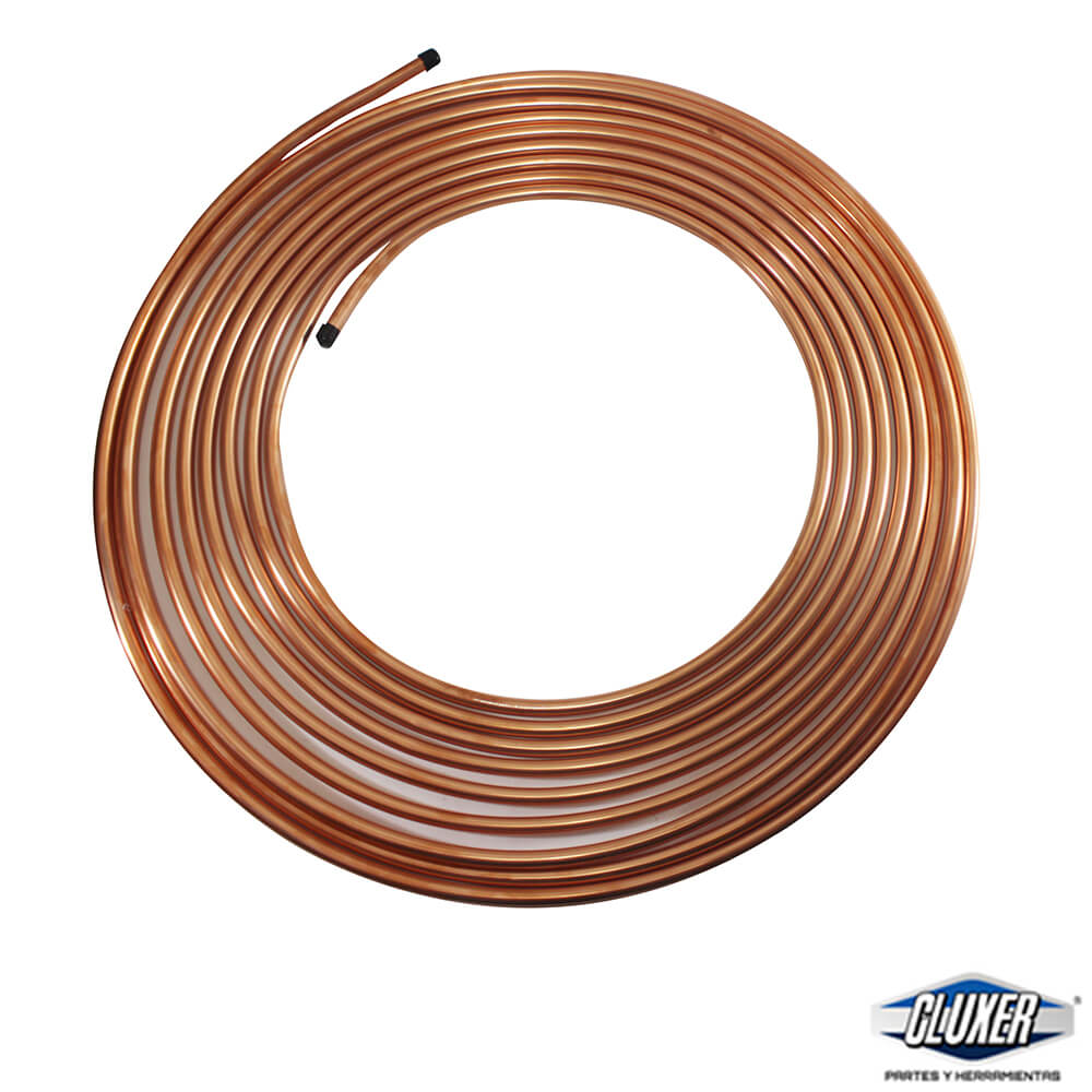 Tubo Cobre Flexible 1/2Pulg 15.24 Mts Modelo: CXTCF15-1/2 Marca CLUXER