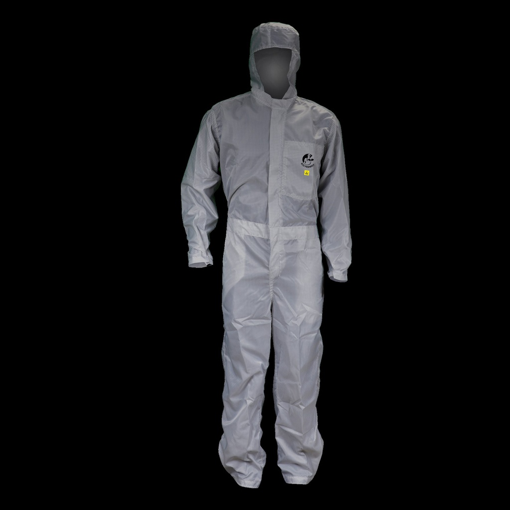 OVEROL ANTIESTATICO ECOFRIENDLY GRIS TALLA DOBLE EXTRA GRANDE.