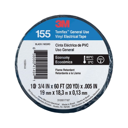 CINTA ELEC.TEMFLEX# 155 19x18 NEGRA