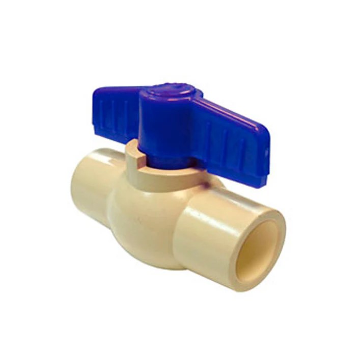 VALVULA DE ESFERA 13MM DE CPVC CIERRE 90ﾰ
