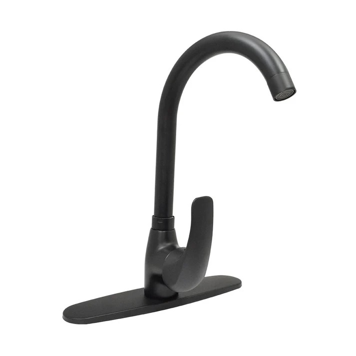 MEZCLADORA MONOMANDO P/FREG C/CHAP DE LATON A/NEGRO