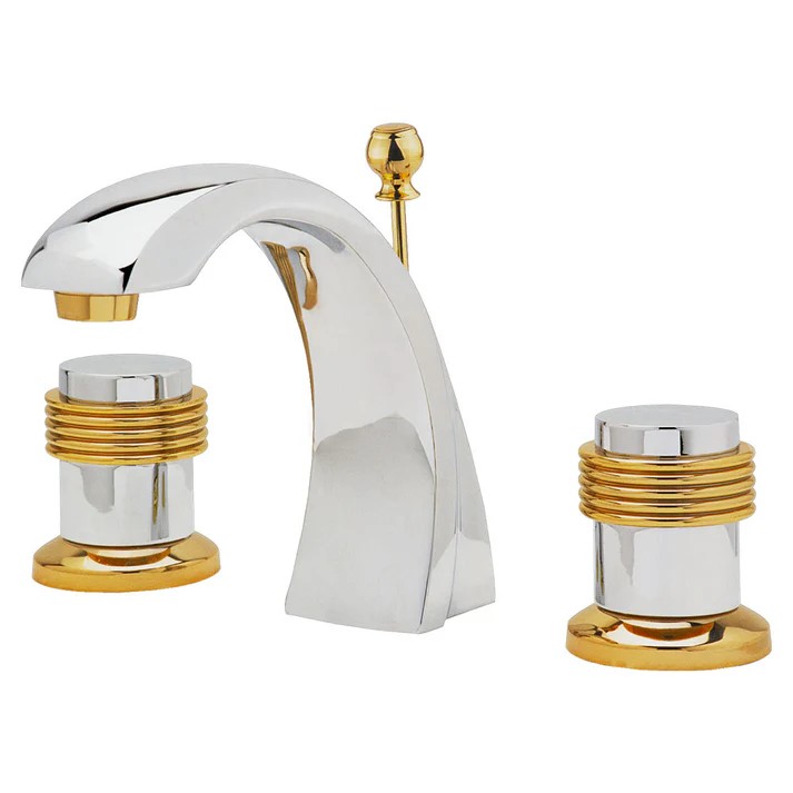 MEZCLADORA 8 A 12&quot; ORO Y CROMO M/ANILLO