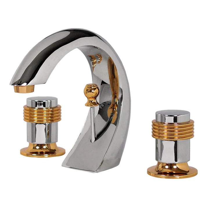 MEZCLADORA VENECIA M/ASIA ORO-CROMO CART.CERAMICO