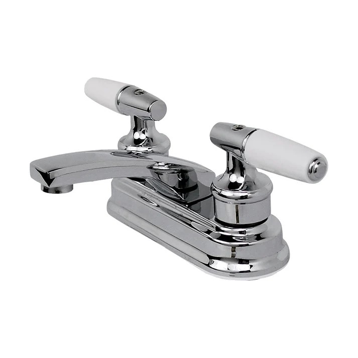 MEZCLADORA LAV.4&quot; C/MANERAL PIRULI BLANCO