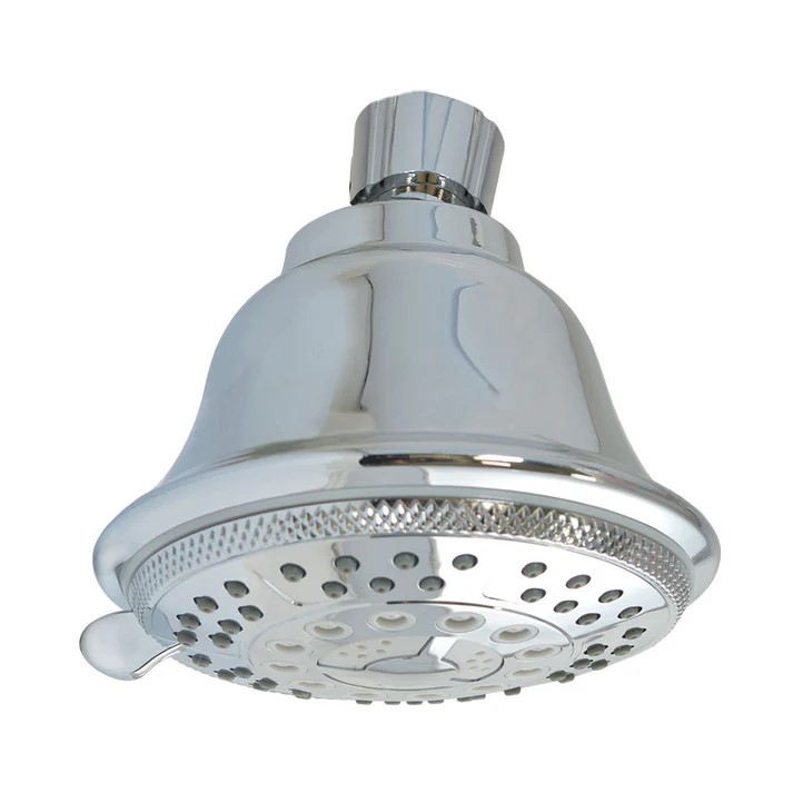 REGADERA REDONDA 3.8&quot; C/5 FUNCIONES AC.CROMO