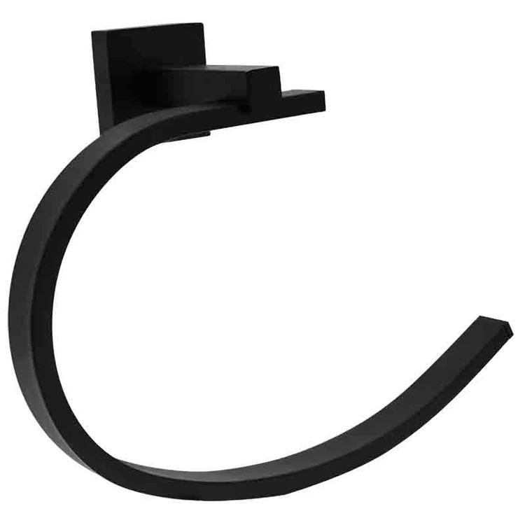 TOALLERO DE ARGOLLA DE LATON AC.NEGRO