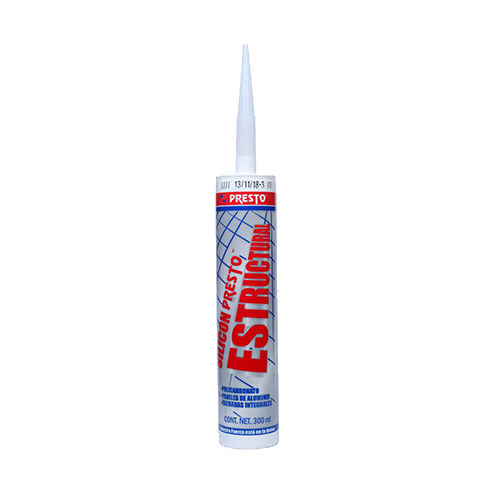 SILICON PRESTO ESTRUCTURAL NEGRO CARTUCHO 300 ML