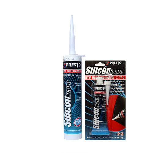 SILICON 100 % RTV NEGRO TUBO 70 GR