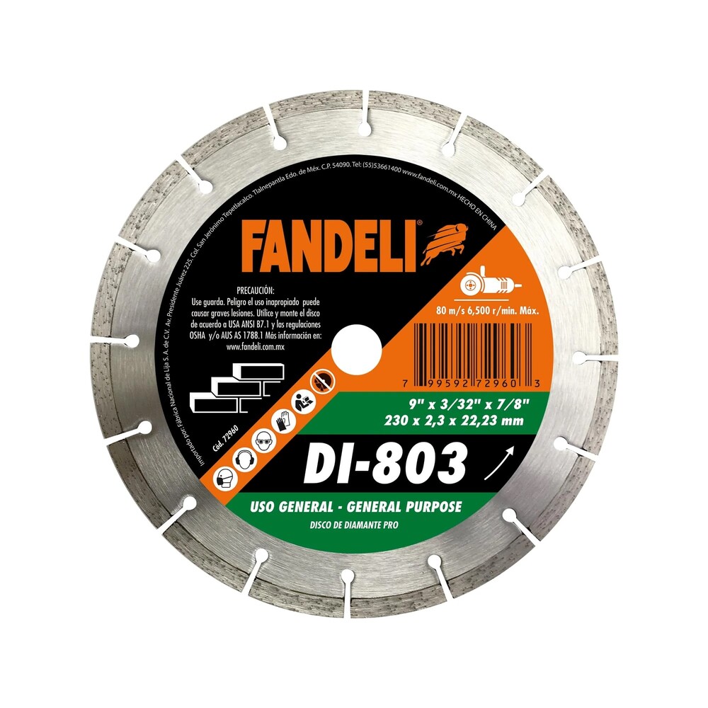 DISCO FNDL.PRO DIAM.R.SEGM. 9”