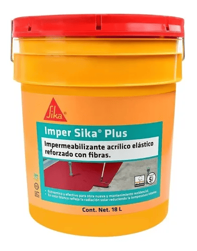ImperSika Plus Rojo   Cub. 18L
