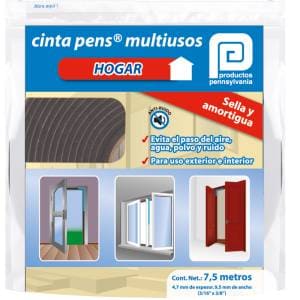 Cinta multiusos selladora 3/16" x 3/8" x 07.62mts Pennsylvania
