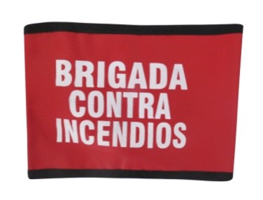 BRAZALETE BRIGADISTA ROJO CONTRA INCENDIOS