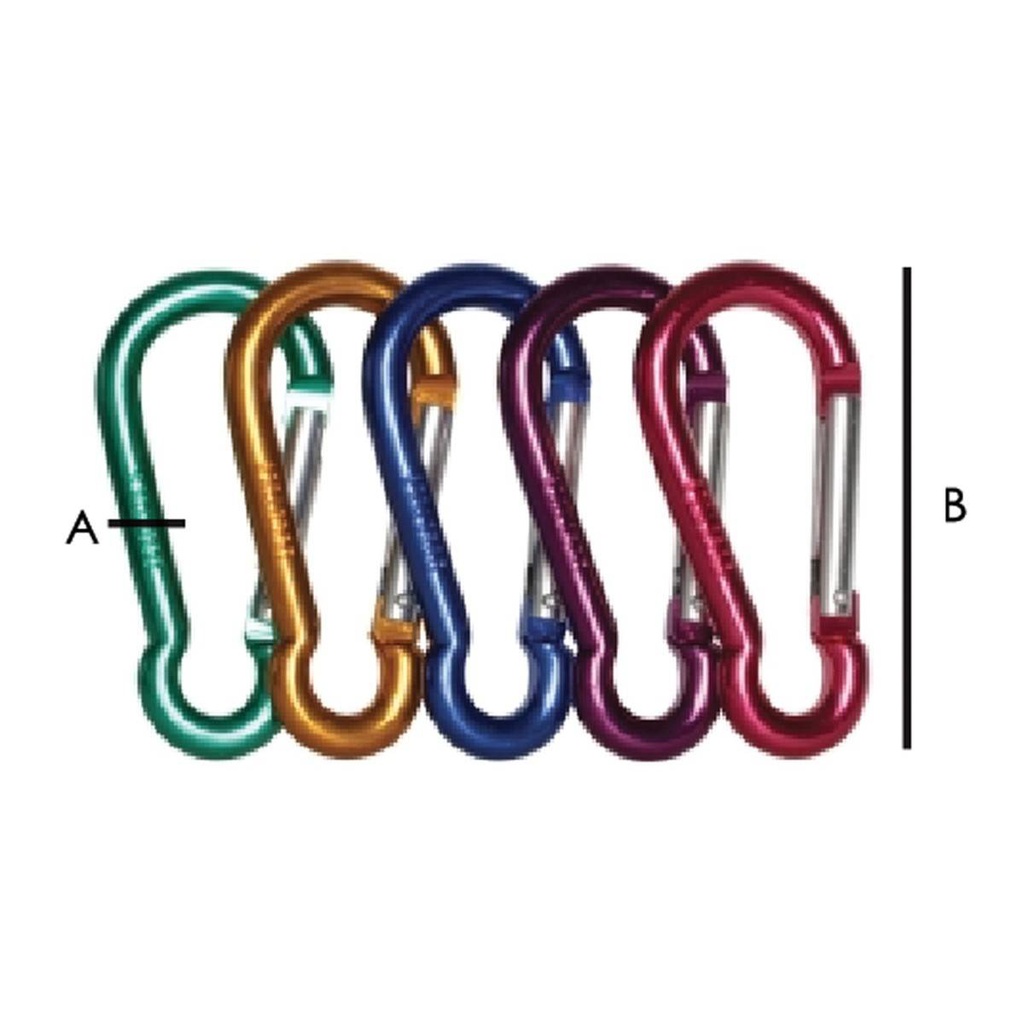 GANCHO RAPIDO ALUMINIO TIPO PERA 8MMX80MM (PRECIO X PIEZA - EMPAQUE GRANEL)