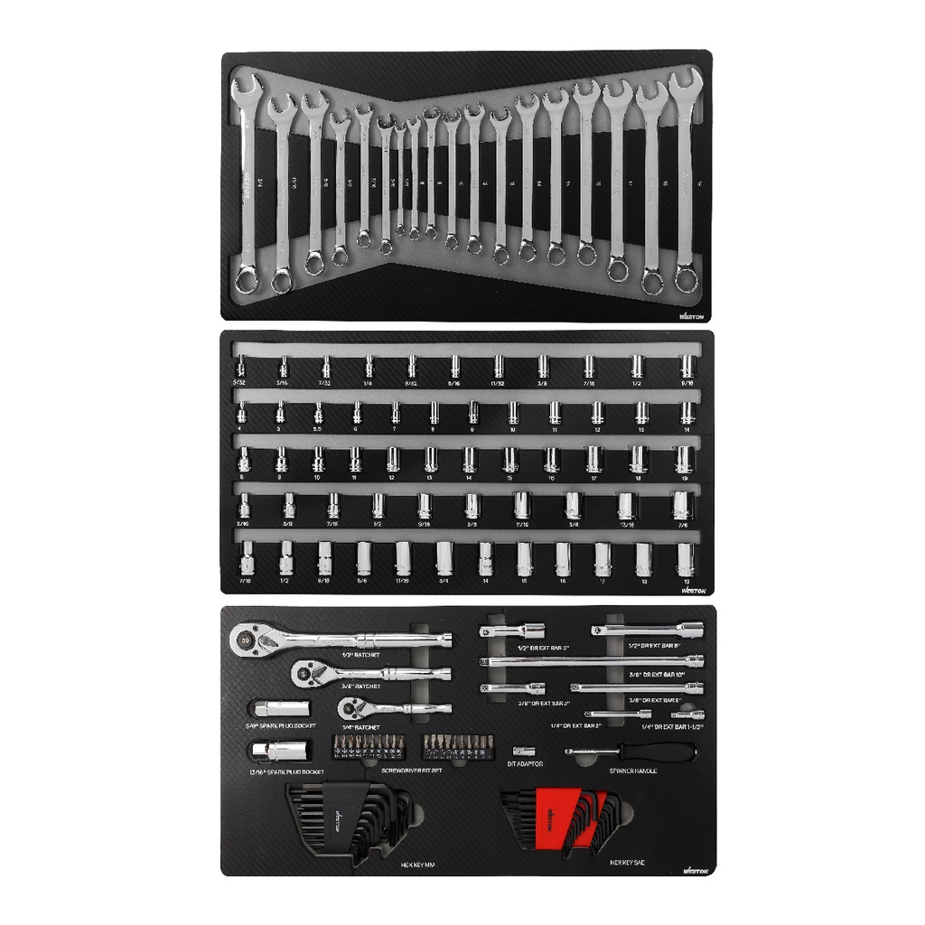 JUEGO  D/149 HERRAMIENTAS FRACC. Y METRIC. P/MECANICO