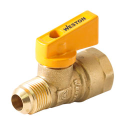 VALVULA DE CONTROL PARA GAS 3/8" X 1/2" (CAJA C/20 PZAS - PRECIO X PIEZA)