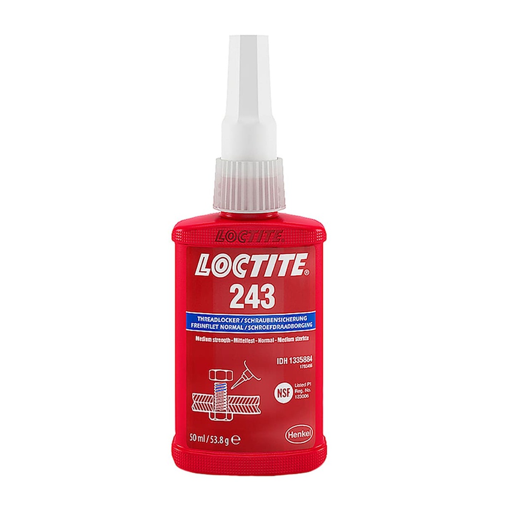 LOCTITE 243 FIJADOR DE ROSCAS RESISTENCIA REMOVIBLE 50 ml