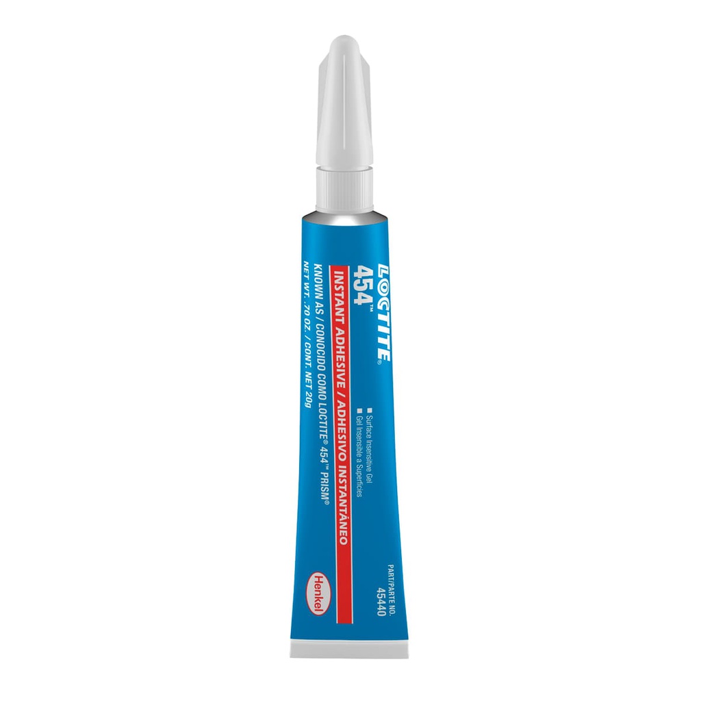 LOCTITE 454 ADHESIVO INSTANTANEO PRISM INSENSIBLE A SUPERFICIES 20 g