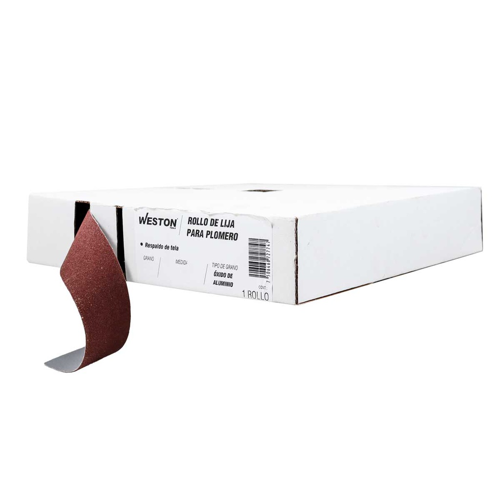 ROLLO DE LIJA P/PLOMERIA AO 1-1/2&quot; X 50YD G120